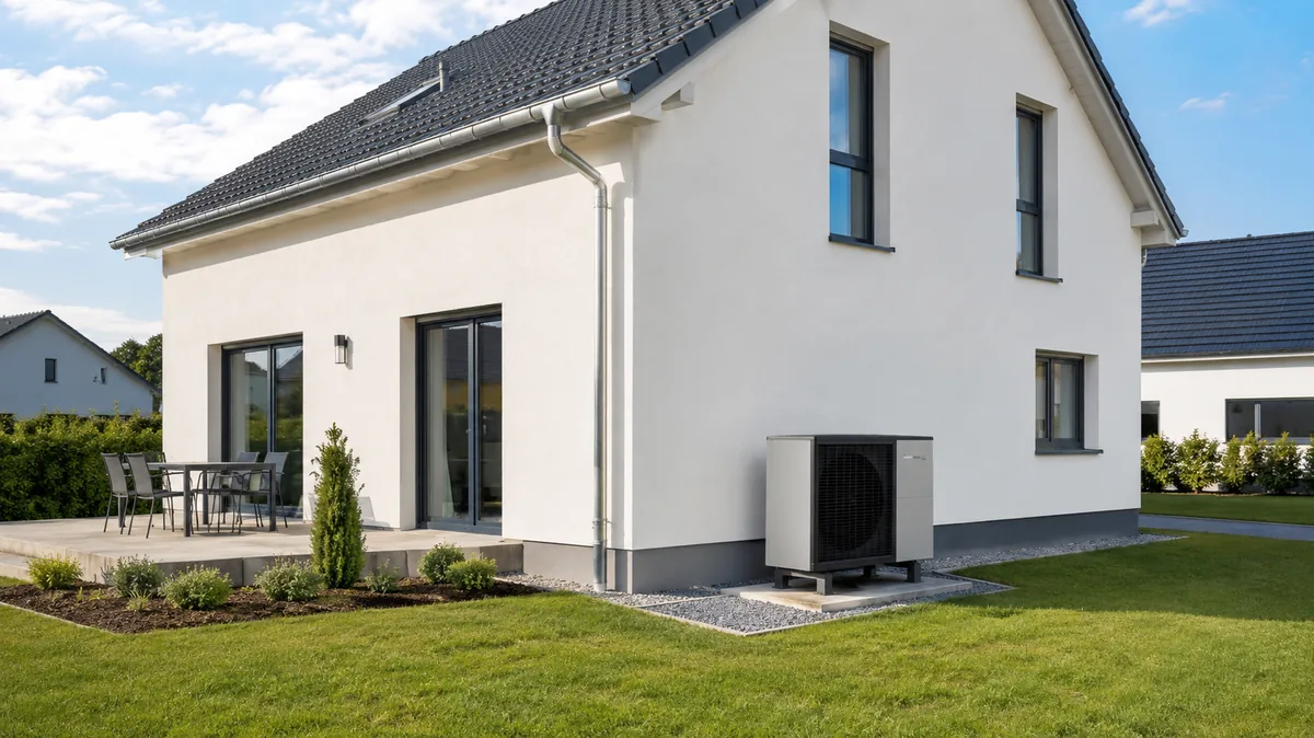 Neubau eines Einfamilienhauses mit Wärmepumpe